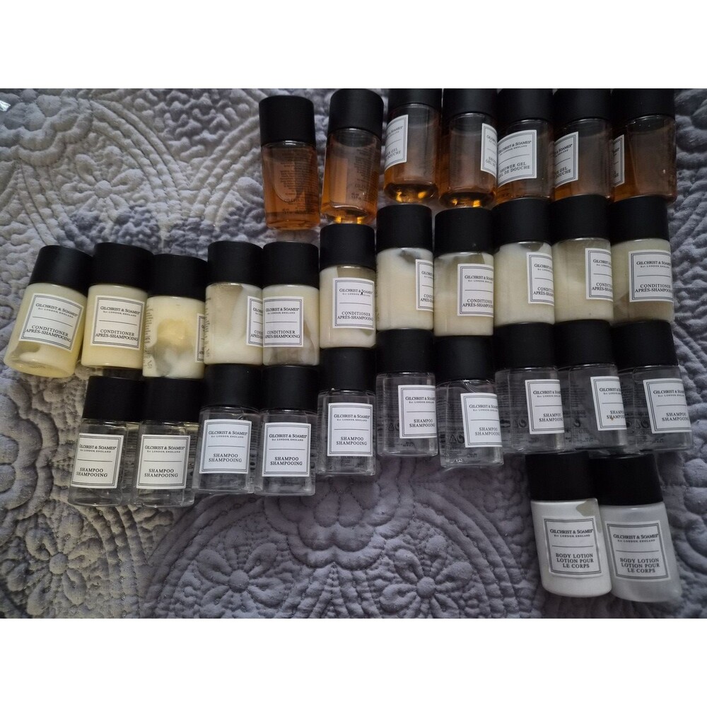 Gilchrist And Soames HUGE Lot of 30 Shampoo Conditioner Lotion Soap Gel Mix